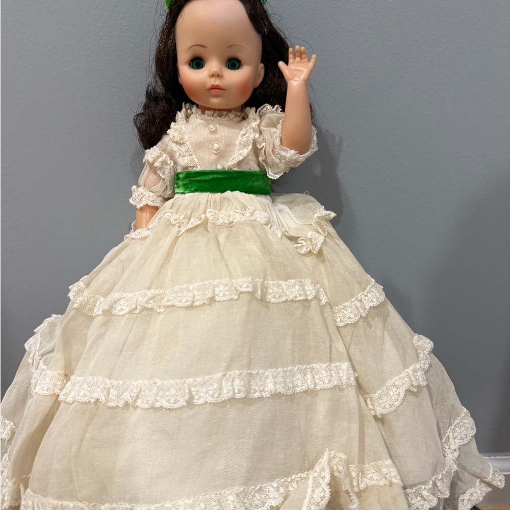 are vintage Madame Alexandar gone with the wind Scarlett O’Hara with stand